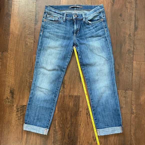 JOE’S Jeans Socialite Kicker, Elizabeth wash cropped, cuffed jeans, size W27 - Picture 6 of 13